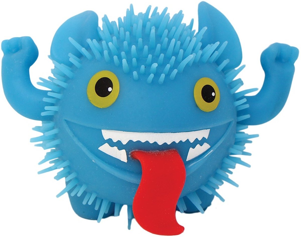 Gerardos Toys Fluffy Monster 11 Cm Blauw